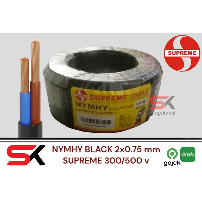 Nyyhy 2X0.75Mm/ Kabel Serabut 2 X 0.75Mm/ Nymhy 2X0.75/ Nymhy Supreme