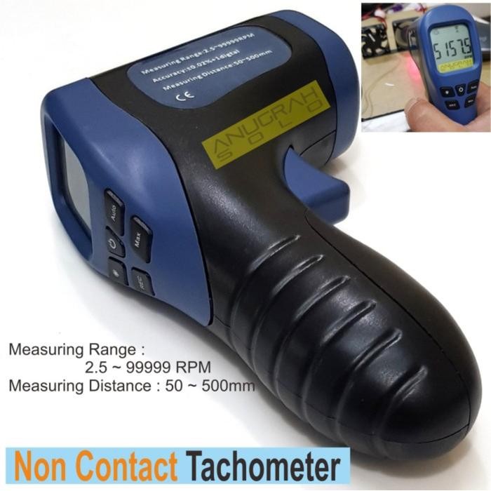 Digital Tachometer Laser Non Contact Tachometer Rpm Meter Digital