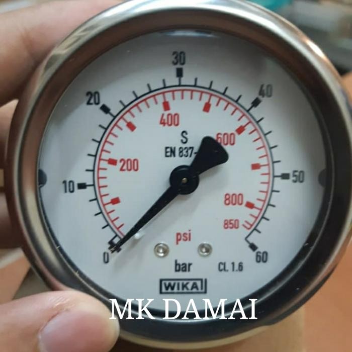 Pressure Gauge Payung Wika 60Bar 2 1/2"Inch / Model Payung