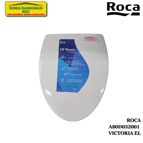Roca A80D032001 Victoria El Seat Cover Soft Close Tutup Closet Resin
