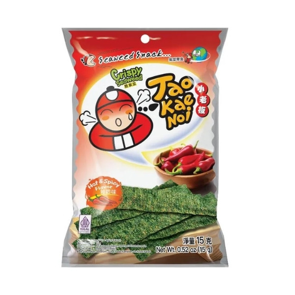 

TAO KAE NOI CRISPY SEAWEED HOT & SPICY 15 GR