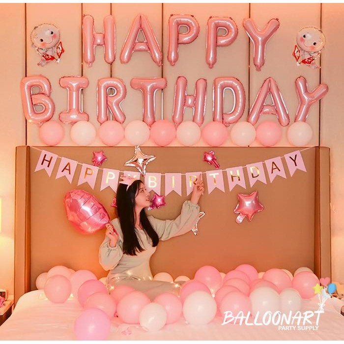 

Terlaris CUPID BIRTHDAY PINK DEKORASI SET/BALON FOIL CUPID/DEKORASI PINK SALE