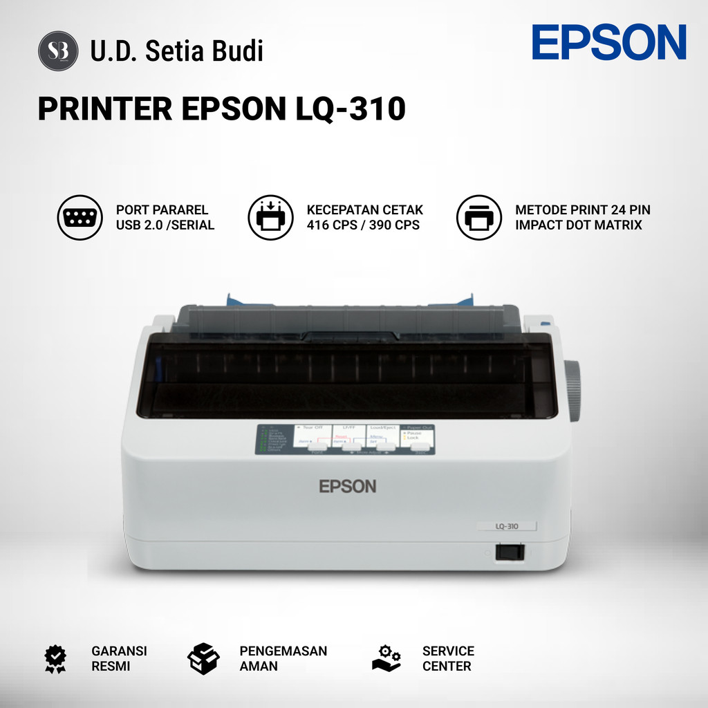 Printer Epson LQ-310 Dot Matrix Epson LX310 Printer Dot Matrix 24 Pin