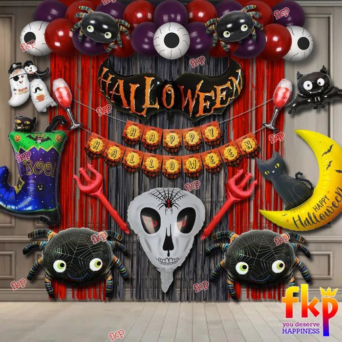

Terlaris Fun Kids Party Set Dekorasi Balon Halloween / Trick Or Treat / Boo / Dekorasi Halloween