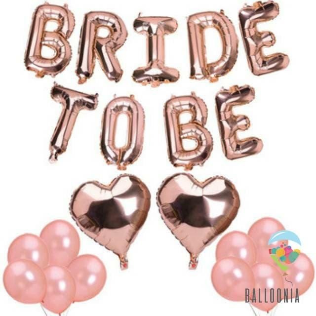 

Terlaris SET Balon Foil Bride To Be Bridal Shower Dekorasi SALE