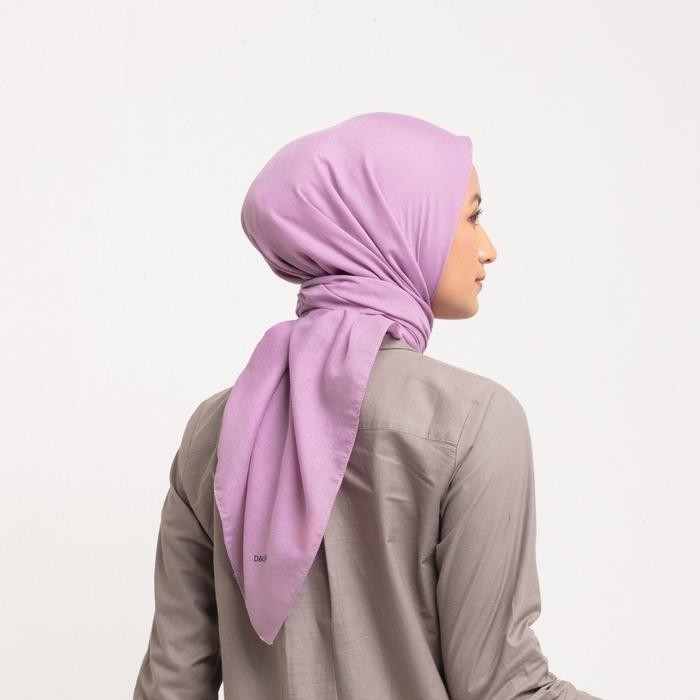 DAUKY Kerudung Jilbab Segi Empat Square Polos Voal Plain Scarf Muslim