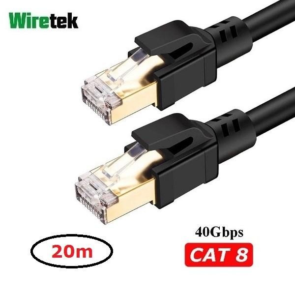 Wiretek Kabel LAN Cat 8 Gigabit Ethernet Network Cable 20 meter