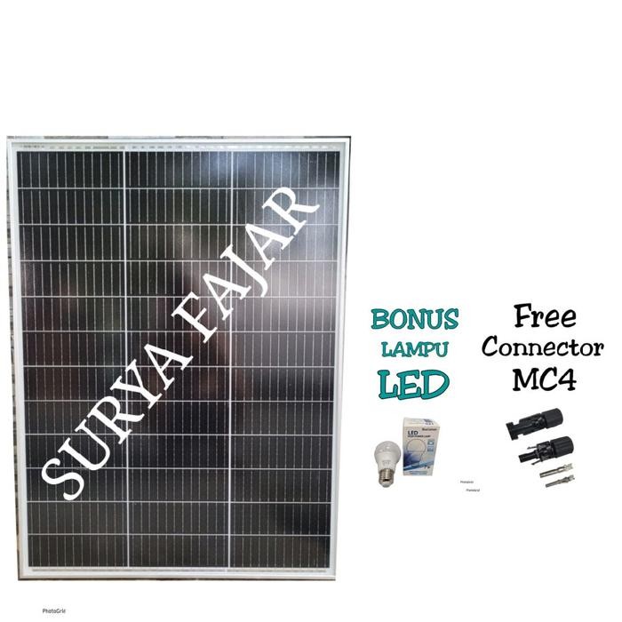 TERLARIS Solar Panel Solar Cell Panel Surya Maysun Solar 120wp Monocrystalline GH Solar 120 Wp