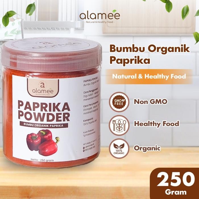 

Gendis.store6 ALAMEE Paprika Powder Ground Bumbu Dapur Instan Bubuk Organik Murni Asli Tanpa