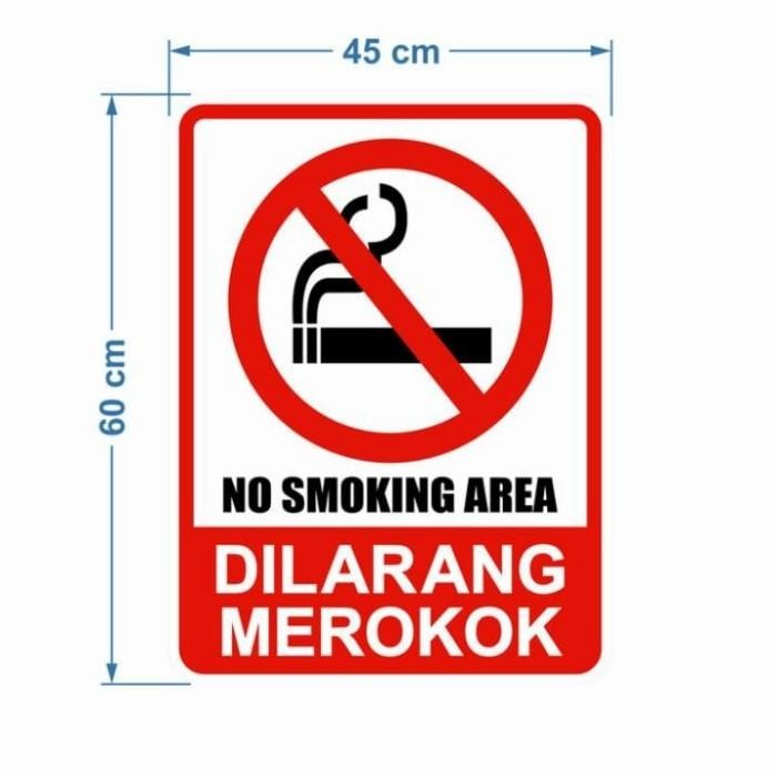 

Bisa E-Katalog! Plang Rambu Dilarang Merokok Alumunium Plat