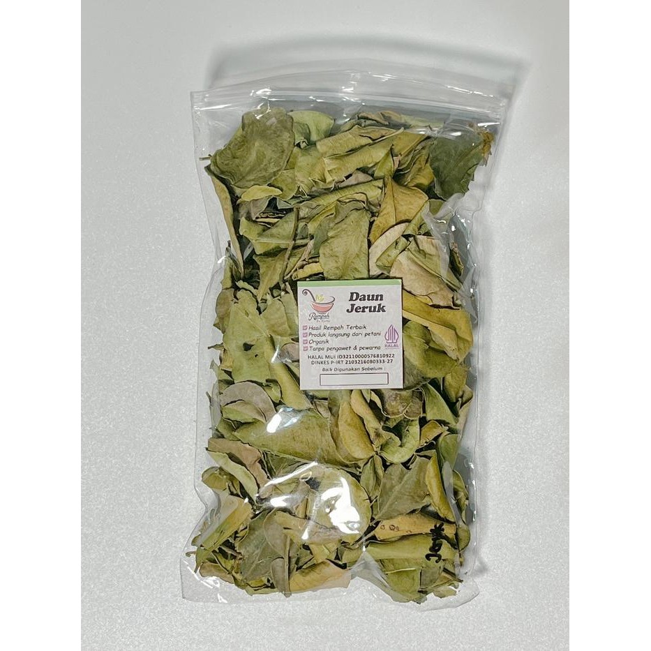 

Daun Jeruk Kering Berat 1Kg - Rempah Bu Risma