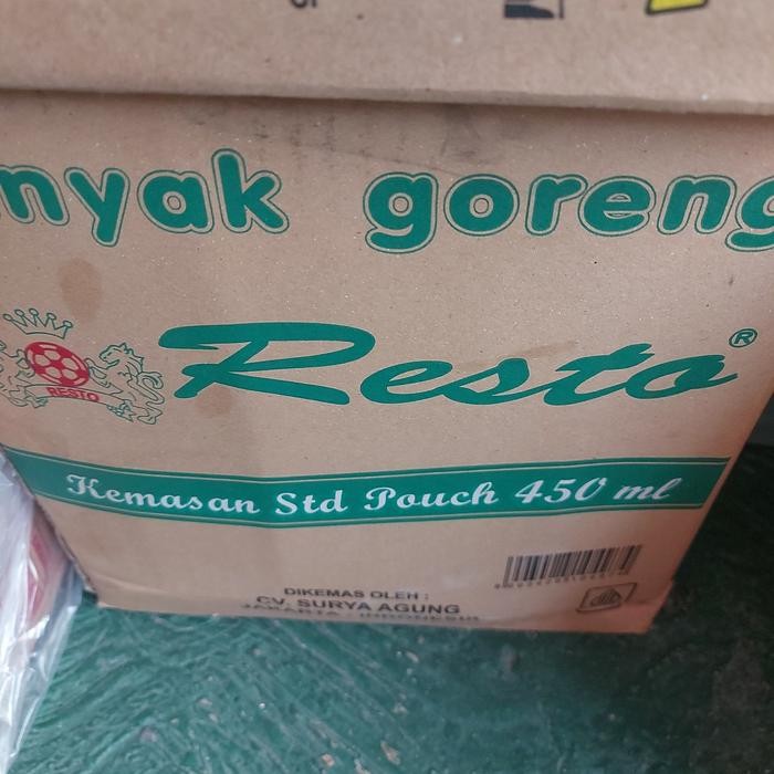 

Minyak goreng resto 450ml isi 24pc