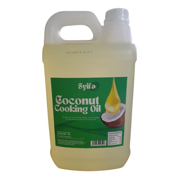 

Coconut Cooking Oil Minyak Goreng Kelapa murni/syifa coconut cooking oil 5lt kemasan jerigen/di