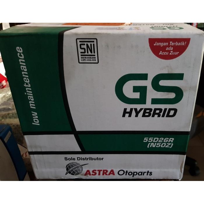 Ready Accu gs hybrid aki basah N50z
