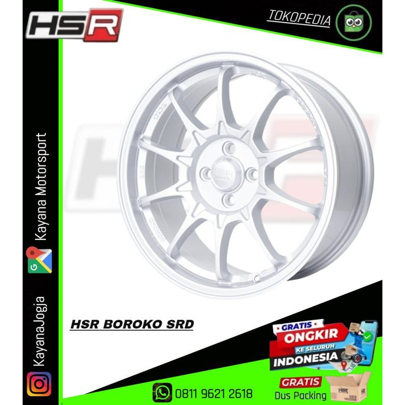 Ready Stok Velg HSR R17 17 Velg Mobil HSR Tolama UH002 Ring 17 - Velg Mobil Murah