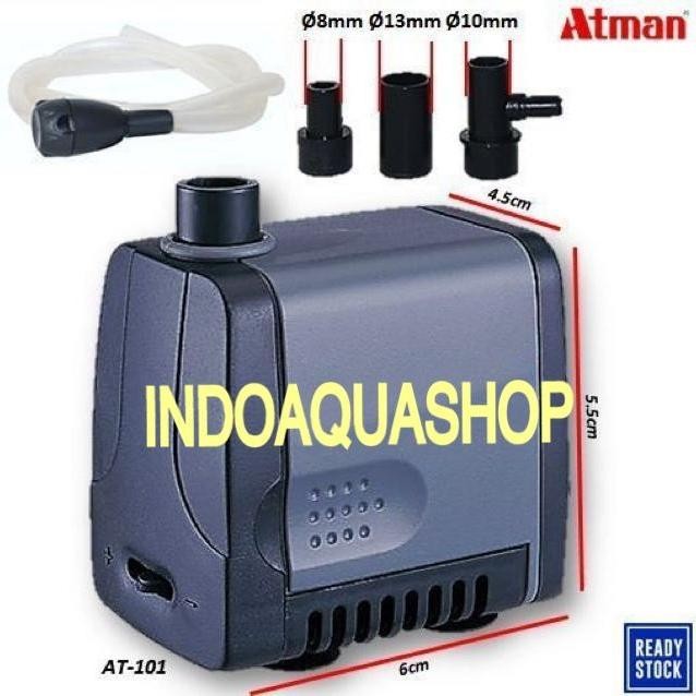 ATMAN AT-101 POMPA CELUP AIR AQUARIUM / KOLAM / HIDROPONIK AT101