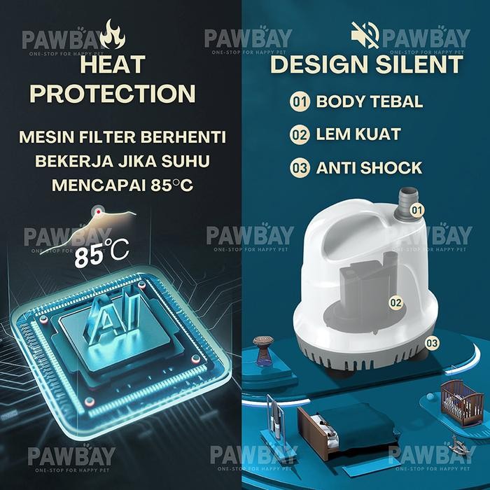 POMPA FILTER AIR CELUP AQUARIUM KOLAM IKAN HIAS ARWANA WATER PUMP SUBMERSIBLE AKUARIUM AQUASCAPE