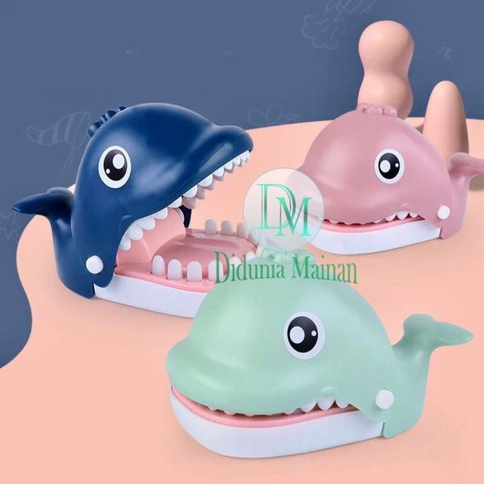 Mainan Prank Anak Gigit Jari Whale Dentist Game Gigi Ikan Paus Kode 84