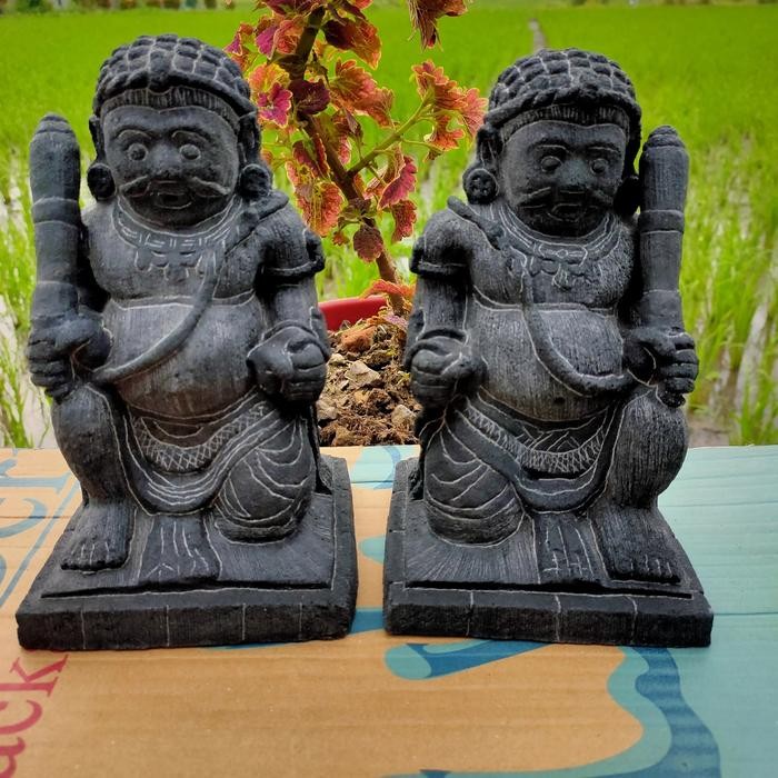 SATU SET MINIATUR PATUNG GUPALA BAHAN BATU UK T 20CM - PAJANGAN *