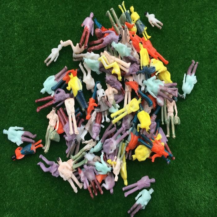 20pcs MiMiniatur Figure Manusia Untuk Maket Dioarama Miniatur - MNOH15 *
