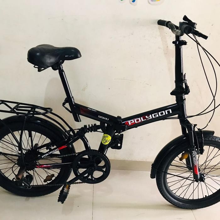 ASLI sepeda lipat ring 20 fullsus repaint polygon READY STOCK