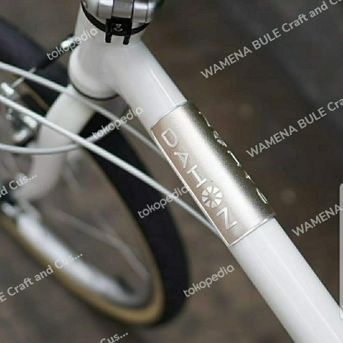 ORIGINAL Frame Badge DAHON - TOP TUBE Badge - Emblem Sepeda DAHON BW BROADWALK READY STOCK