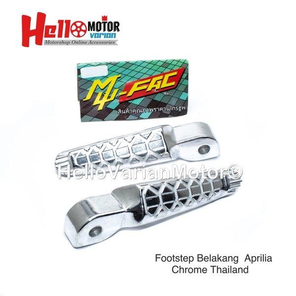 Yollaola.store Footstep Belakang APRILIA Chrome Universal Honda Yamaha
