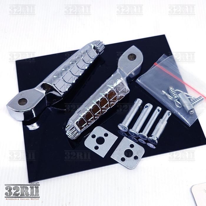 Yollaola.store Foot Step Aprilia Chrome injakan kaki belakang honda beat universal metik honda