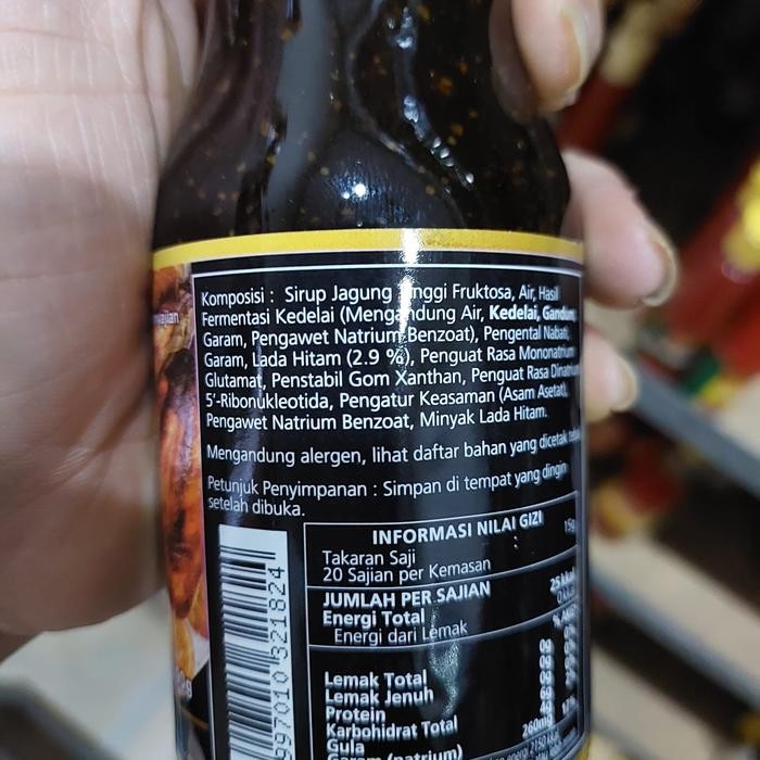 

Kikkoman Saus Teriyaki Lada Hitam / Blackpepper Sauce 300 Gram