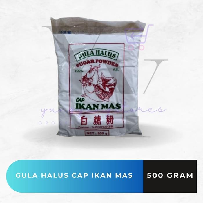 

Tepung Gula Halus Cap Ikan Mas 500 Gram