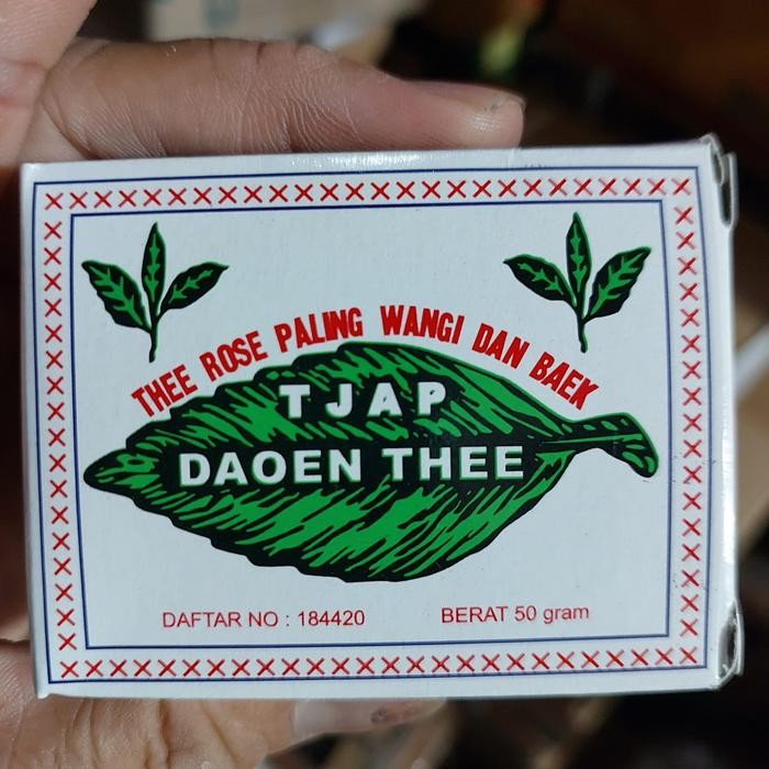 

1 Pak Isi 10 Kotak Teh Tjap Daoen Thee Rose / Teh Cap Daun 50 Gram