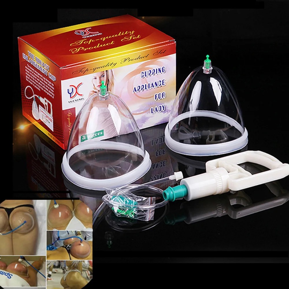 IMPORT Breast & Buttocks Enlargement Massager Pump Suction Machine Vacuum Therapy Butt Enhancement