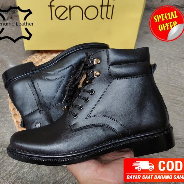 sepatu pdh kulit sapi asli pdh tali sleting