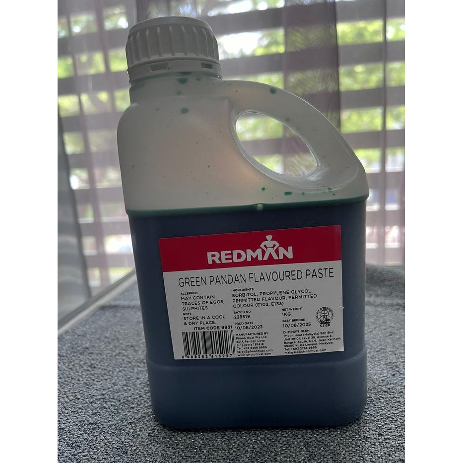 

Green Pandan REDMAN Flavour Paste 100gr Pasta Hijau Pandan