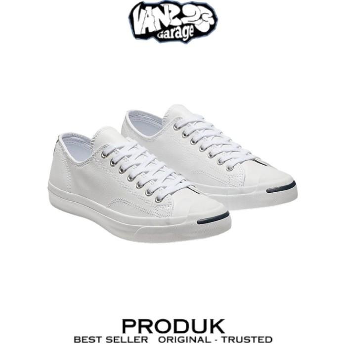 Converse Jack Purcell Low Leather White 100% Original