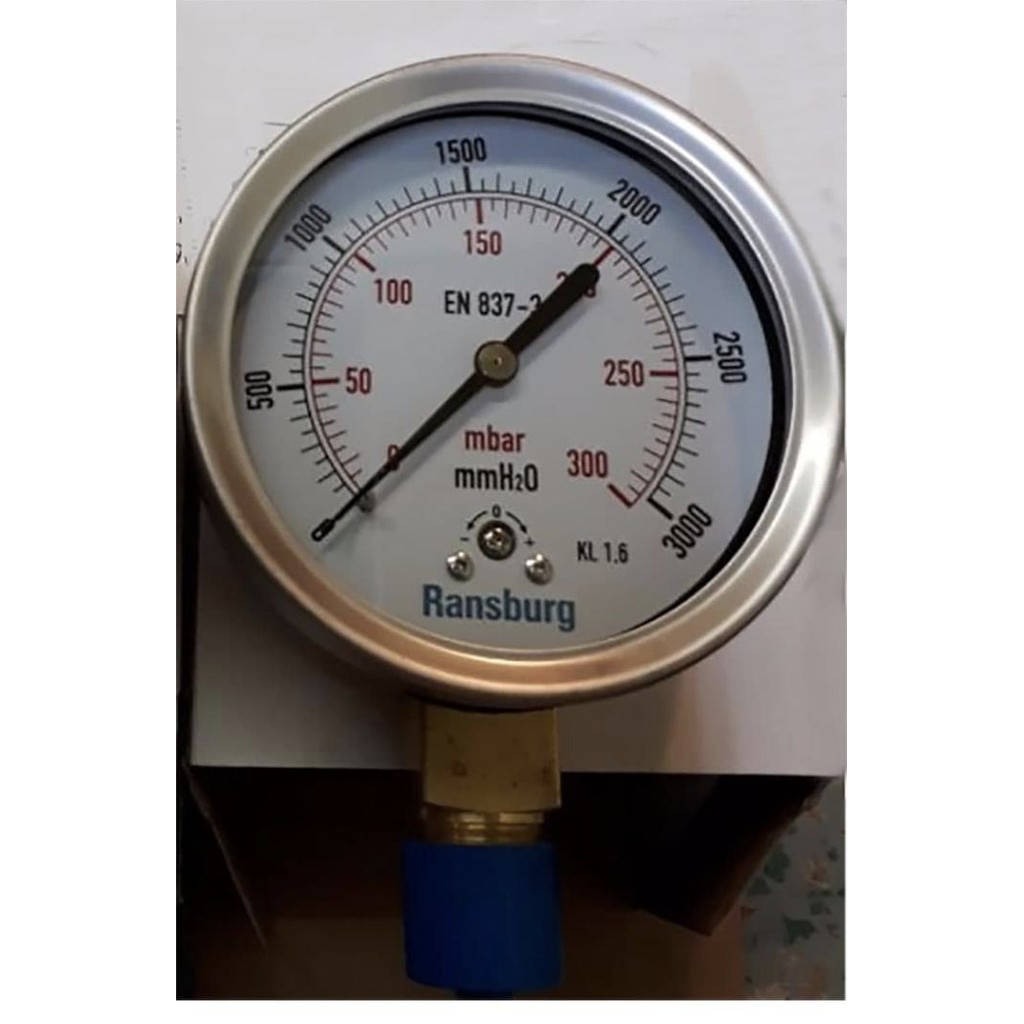 Pressure Gauge Rws 1990 Ransburg 4" / Manometer