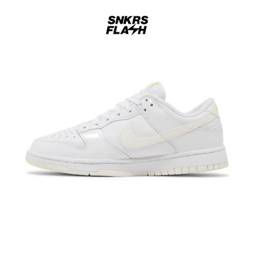 NIKE DUNK LOW WHITE YELLOW Sepatu Sneakers Wanita - FD0803100 - Size 42