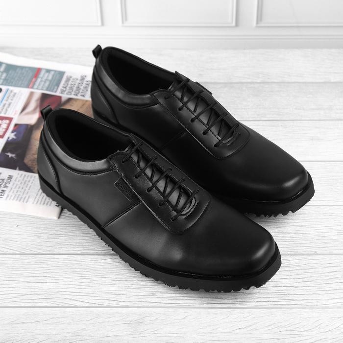 Sepatu Formal Pria BIG Size Pantofel Oxford Ukuran 44-46 Sol Karet Bahan Kulit Sintetis Terbaik