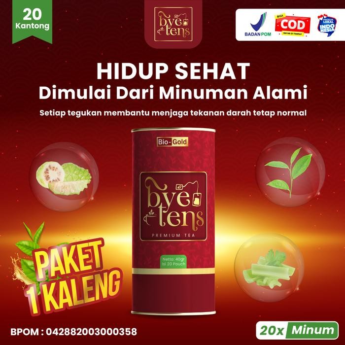 

Lecy.store2 Bye Tens Bio Gold Premium Tea Teh Herbal Alami 20 Pouch Green Greentea Membantu