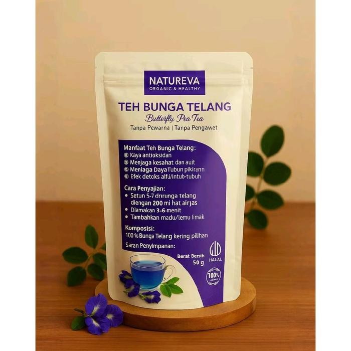 

Lecy.store2 Natureva Teh Bunga Telang Herbal 50g - Teh Relaksasi & Kesehatan Aman untuk Semua Usia