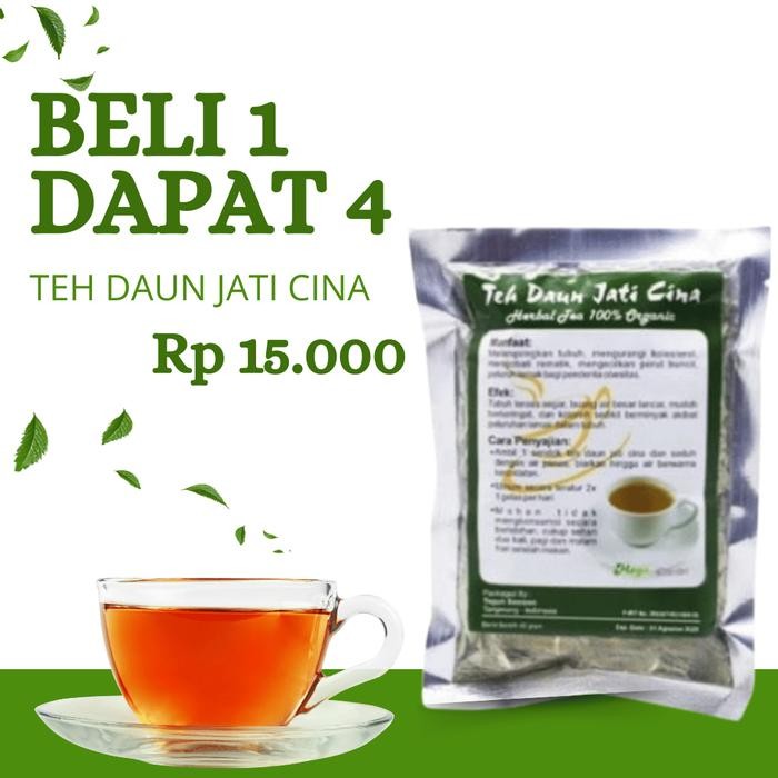 

Lecy.store2 AMPUHHH!! PAKET 4 PCS Teh Daun Jati Cina MEGA - Herbal Tradisional