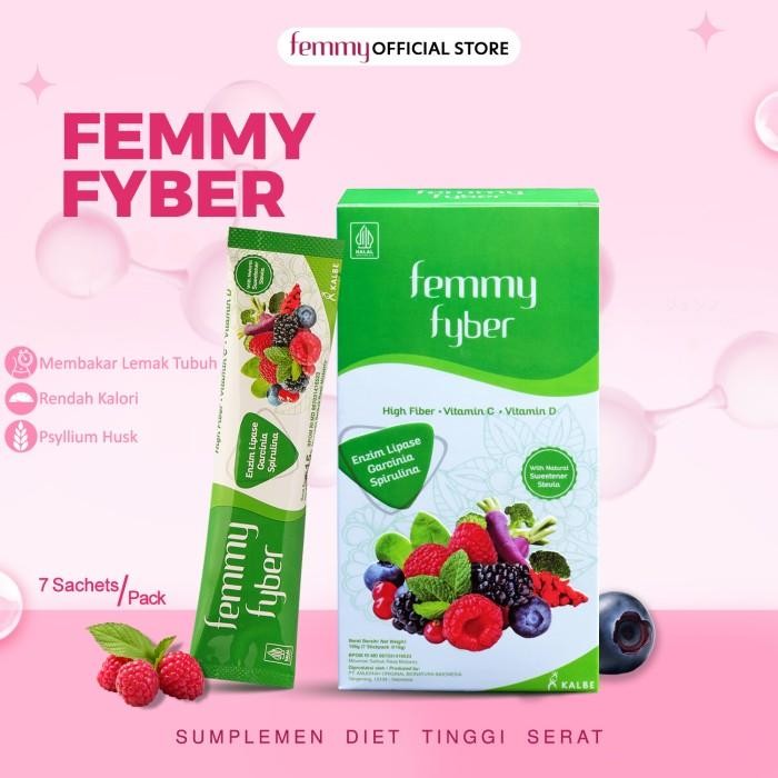 

Femmy Fyber Minuman Diet Fiber - Isi 2 + GIFT