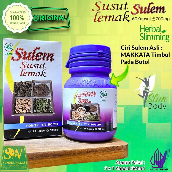 

Susut Lemak SULEM BPOM Isi 60 Kapsul - Obat Diet Herbal Dan Halal MUI
