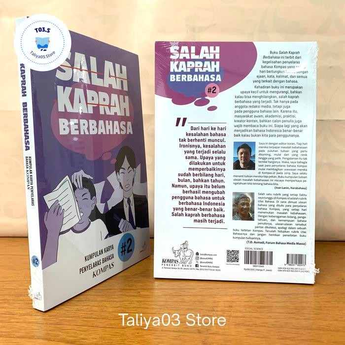 

SALE !!! BUKU SALAH KAPRAH BERBAHASA KUMPULAN KARYA PENYELARAS BAHASA KOMPAS 2 READYY