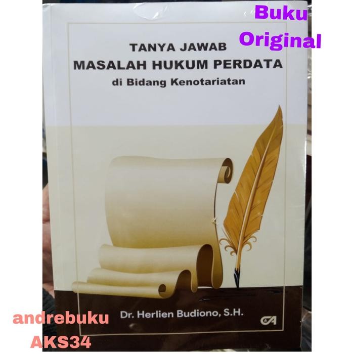 

SALE !!! TANYA JAWAB MASALAH HUKUM PERDATA BIDANG KENOTARIATAN HERLIEN BUDIONO READYY