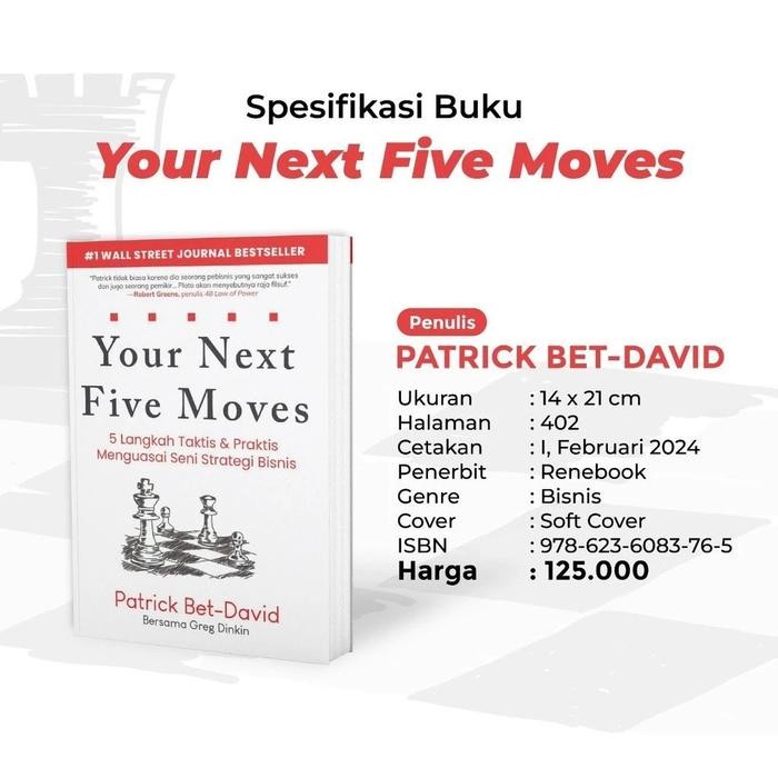 

SALE !!! BUKU YOUR NEXT FIVE MOVES 5 LANGKAH TAKTIS & PRAKTIS MENGUASAI BISNIS READYY