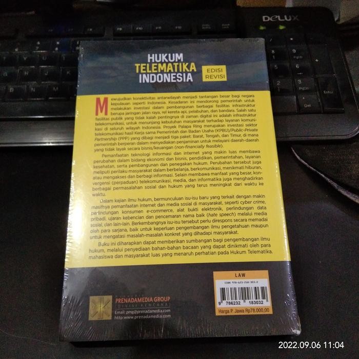 

SALE !!! BUKU HUKUM TELEMATIKA INDONESIA / KENCANA READYY