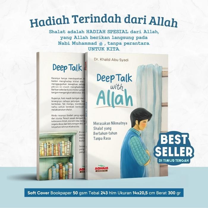 

SALE !!! BUKU DEEP TALK WITH ALLAH: MERASAKAN NIKMATNYA SHALAT BERTAHUN-TAHUN TANPA RASA - AQWAM -