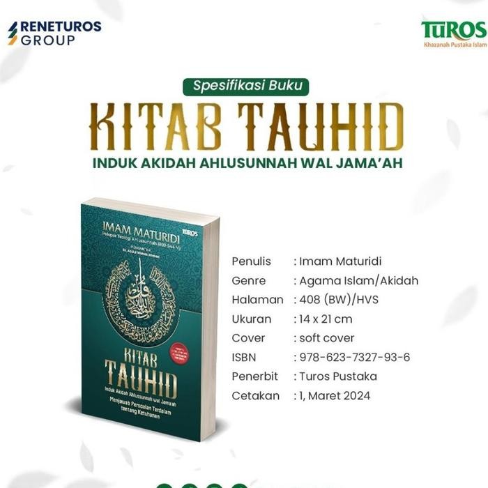 

SALE !!! KITAB TAUHID INDUK AKIDAH AHLUSSUNNAH WAL JAMAAH KARYA IMAM MATURIDI MENJAWAB PERSOALAN
