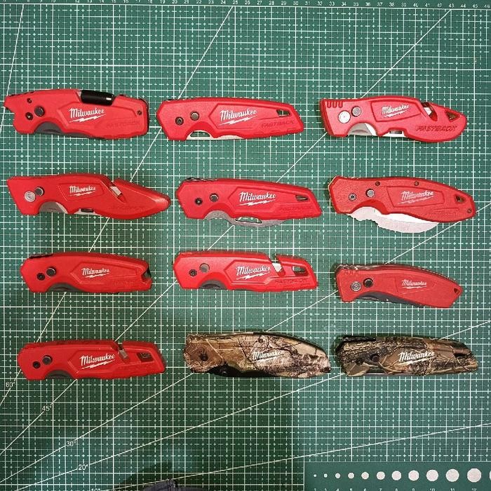 [SECOND/BEKAS] Pisau Lipat MILWAUKEE FASTBACK Folding knife Survival knive ex USA 48-22 Camping *